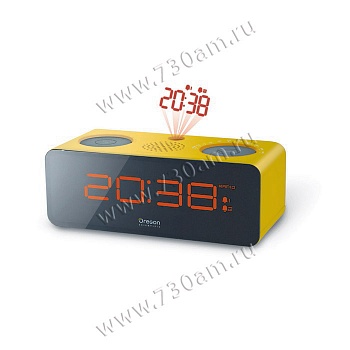 Проекционные часы с 2-я будильниками и FM-радио Oregon Scientific RRA320PN-y (желтые)