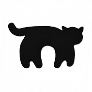 Дорожная подушка «Маленький кот», черная