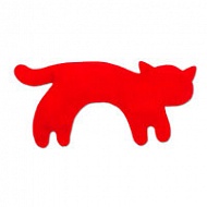 Дорожная подушка «Маленький кот», красная
