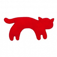 Подушка - грелка для тела «Котенок», красная